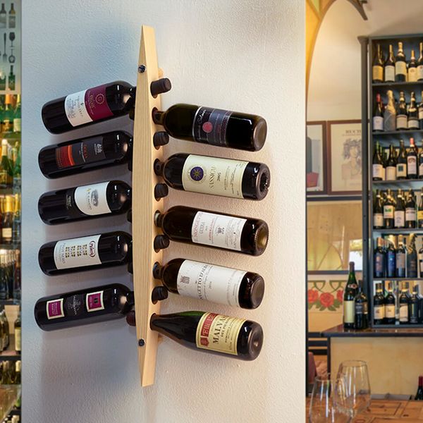 Подставка на стену для бутылок вина  Enoteca светлое дерево, Legnoart, изображение 3