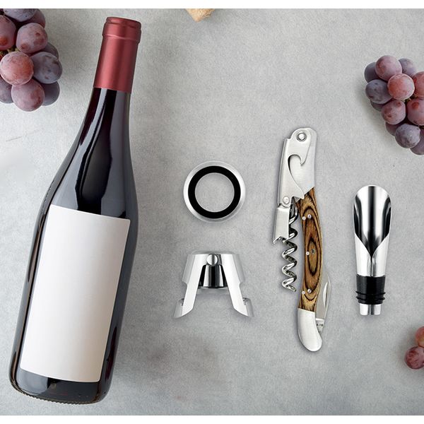 Набор из 4-х винных аксессуаров  Memorabile Cru, Legnoart, изображение 2