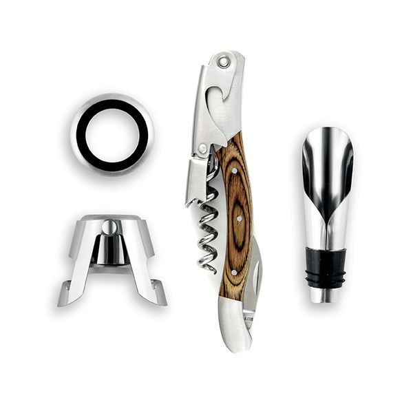 Набор из 4-х винных аксессуаров  Memorabile Cru, Legnoart, изображение 3