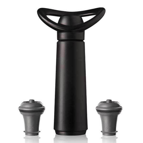 Вакуумный насос для вина  Concerto Black + 2 пробки, Vacu Vin