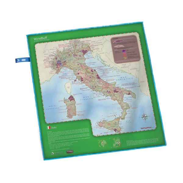 Салфетка из микрофибры для натирки стекла  Italy Wine Map, Soiree Home, изображение 4