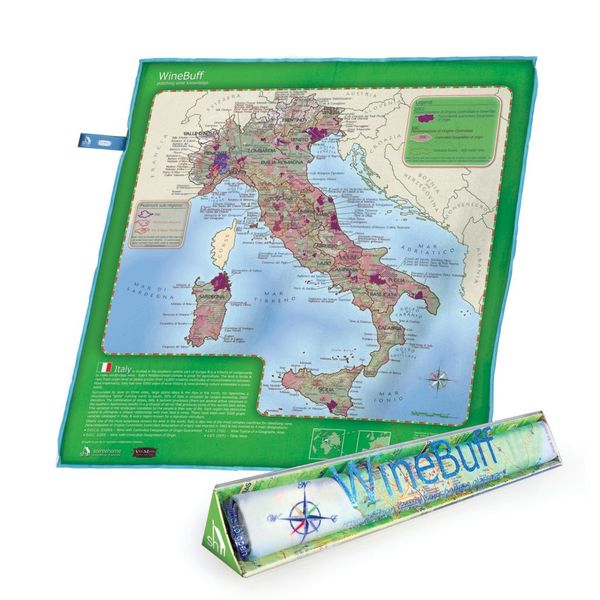 Салфетка из микрофибры для натирки стекла  Italy Wine Map, Soiree Home